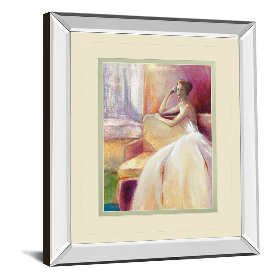 Classy Living Quiet Reflection 34x40in Wall Art | Transitional Mirrored Frame Graphic Art | Living Room & Bedroom Decor | 34 x 40 x 3 in | Model DM5722MF