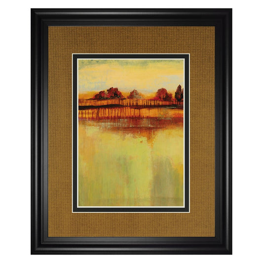 Classy Living October Sky I 34x40in Wall Art | Transitional Abstract Landscape in Midnight Aura Frame | Living Room & Office Decor | 1 x 34 | Model DM5726