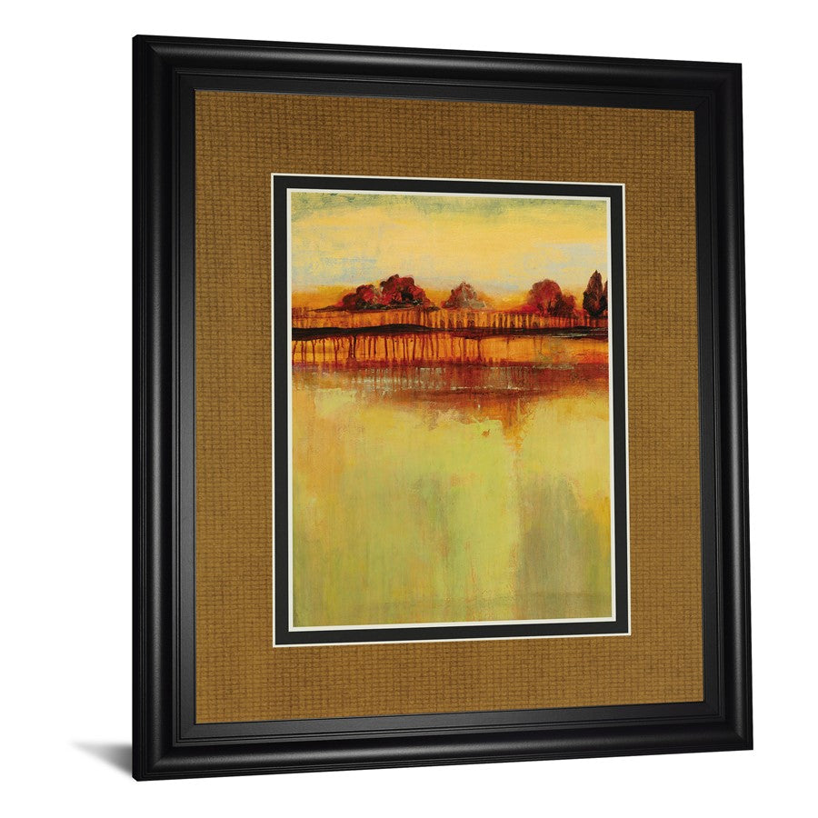 Classy Living October Sky I 34x40in Wall Art | Transitional Abstract Landscape in Midnight Aura Frame | Living Room & Office Decor | 1 x 34 | Model DM5726