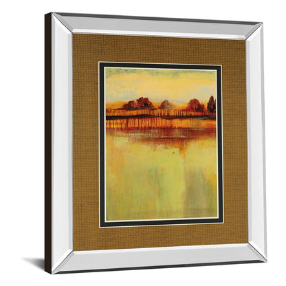 Classy Living October Sky I 34x40in Wall Art | Transitional Mirrored Frame | Living Room & Office Decor | 34 x 40 x 3 in | Model DM5726MF