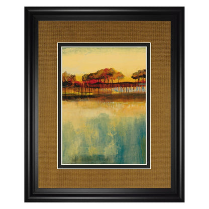 Classy Living October Sky II 34x40in Wall Art | Transitional Abstract Landscape in Midnight Aura Frame | Living Room & Office Decor | 1 x | Model DM5727