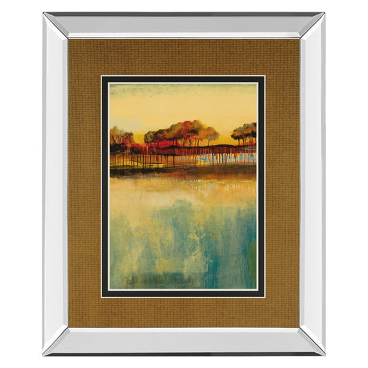 Classy Living October Sky II 34x40in Wall Art | Transitional Mirrored Frame Landscape | Living Room & Office Decor | 3 x 34 x 40 in | Model DM5727MF