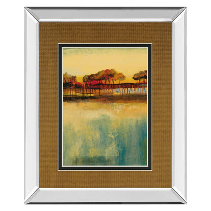 Classy Living October Sky II 34x40in Wall Art | Transitional Mirrored Frame Landscape | Living Room & Office Decor | 3 x 34 x 40 in | Model DM5727MF