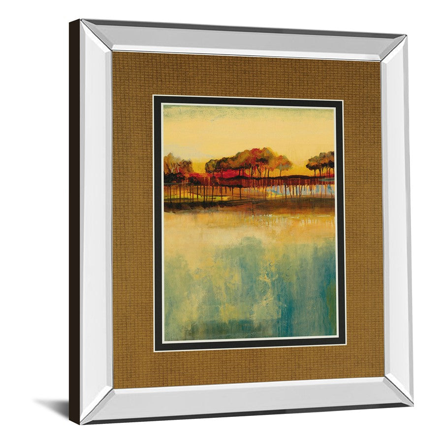 Classy Living October Sky II 34x40in Wall Art | Transitional Mirrored Frame Landscape | Living Room & Office Decor | 3 x 34 x 40 in | Model DM5727MF