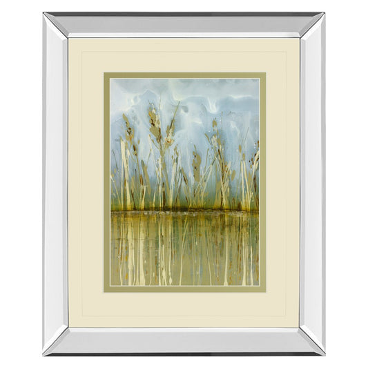 Classy Living Gentle Reflection 34x40in Wall Art | Contemporary Mirrored Frame and Double-Matted Print | Living Room & Bedroom Tranquil | Model DM5728MF