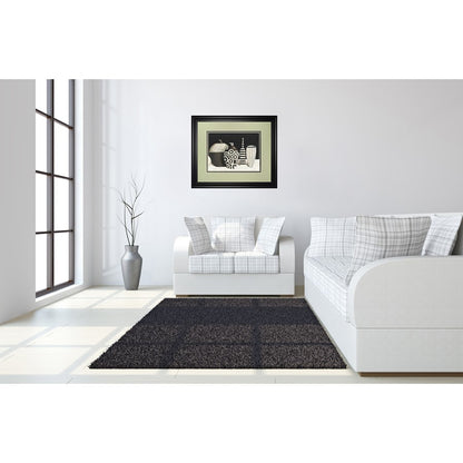 Classy Living Elegant Vases 40x34 Wall Art | Transitional Midnight Aura MDF Frame with Real Glass | Living Room & Office Decor | 1 x 40 x | Model DM5748