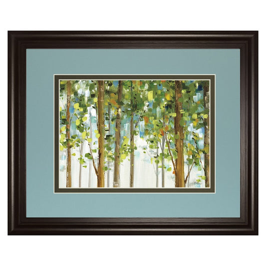 Classy Living Woodland Whisper 40x34in Rectangular Wall Art | Transitional Dark Chocolate MDF Frame with Glass | Living Room & Bedroom | Model DM5751