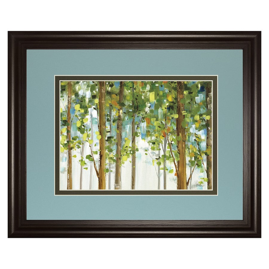 Classy Living Woodland Whisper 40x34in Rectangular Wall Art | Transitional Dark Chocolate MDF Frame with Glass | Living Room & Bedroom | Model DM5751