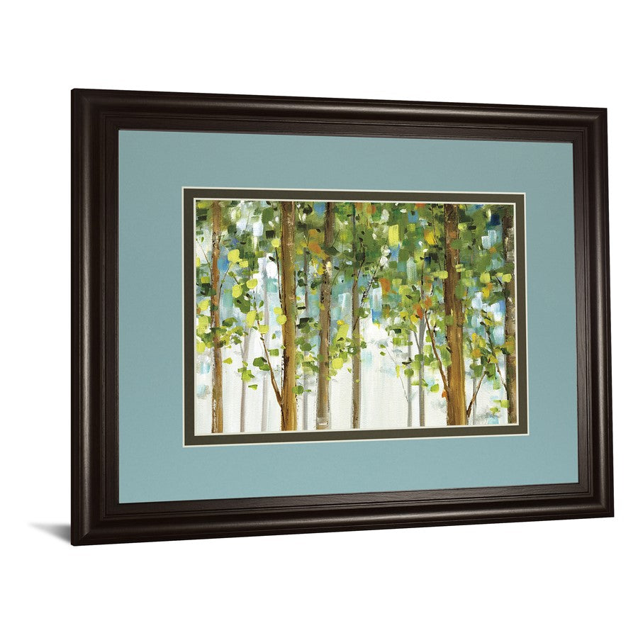 Classy Living Woodland Whisper 40x34in Rectangular Wall Art | Transitional Dark Chocolate MDF Frame with Glass | Living Room & Bedroom | Model DM5751