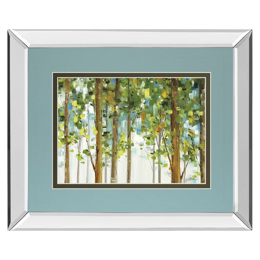 Classy Living Woodland Whisper 40x34in Wall Art | Transitional Mirrored Frame with Forest Scene | Living Room & Bedroom Decor | 40 x 34 x | Model DM5751MF