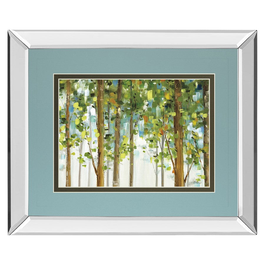 Classy Living Woodland Whisper 40x34in Wall Art | Transitional Mirrored Frame with Forest Scene | Living Room & Bedroom Decor | 40 x 34 x | Model DM5751MF