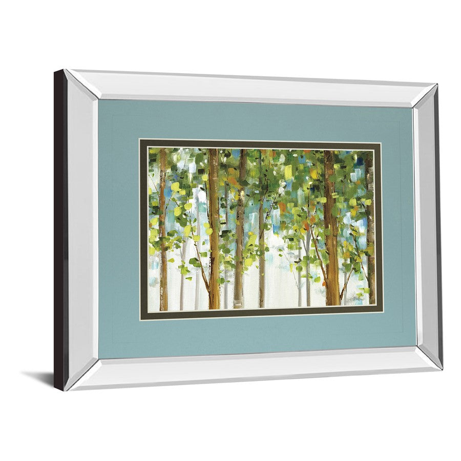 Classy Living Woodland Whisper 40x34in Wall Art | Transitional Mirrored Frame with Forest Scene | Living Room & Bedroom Decor | 40 x 34 x | Model DM5751MF