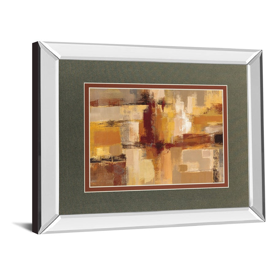 Classy Living Abstract Harmony 40x34in Wall Art | Contemporary Mirrored Frame | Living Room & Office Decor | 40 x 34 x 3 in | Model DM5753MF