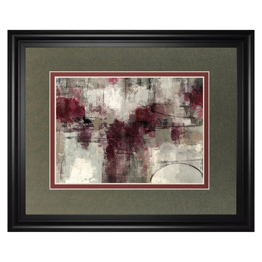 Classy Living Muted Harmony 40x34in Wall Art | Contemporary Abstract on Paper in Midnight Aura Frame | Living Room & Office Decor | 1 x 40 | Model DM5756
