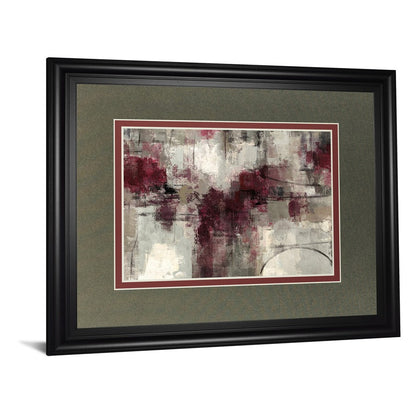Classy Living Muted Harmony 40x34in Wall Art | Contemporary Abstract on Paper in Midnight Aura Frame | Living Room & Office Decor | 1 x 40 | Model DM5756