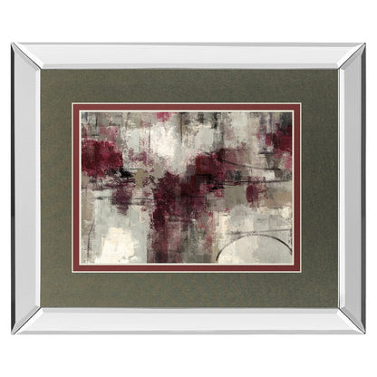 Classy Living Muted Harmony Wall Art 40x34in | Contemporary Mirrored Frame | Living Room, Office & Bedroom Decor | 34 in H | Model DM5756MF