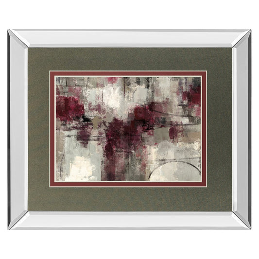 Classy Living Muted Harmony Wall Art 40x34in | Contemporary Mirrored Frame | Living Room, Office & Bedroom Decor | 34 in H | Model DM5756MF