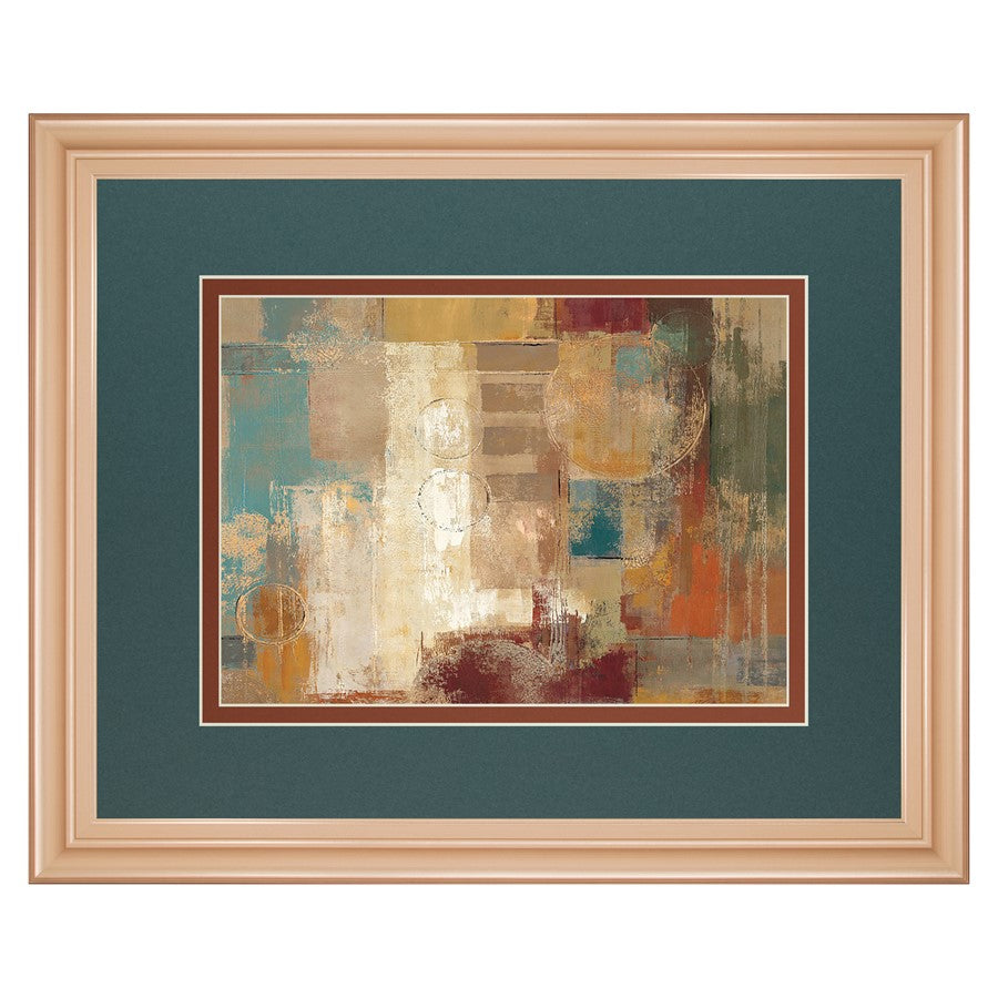 Classy Living Elegant Harmony 40x34in Wall Art | Contemporary Abstract Rose Gold Frame | Living Room & Office Decor | 1 x 40 x 34 in | Model DM5759