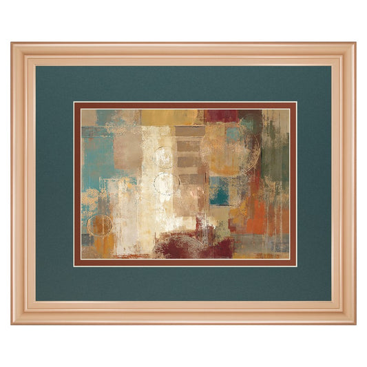 Classy Living Elegant Harmony 40x34in Wall Art | Contemporary Abstract Rose Gold Frame | Living Room & Office Decor | 1 x 40 x 34 in | Model DM5759
