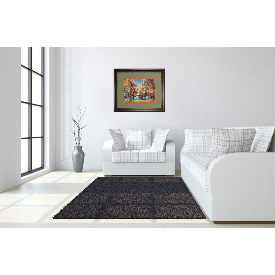 Classy Living Autumn Canopy View 40x34in Wall Art | Transitional Cinnamon Mocha MDF Frame | Living Room & Office Focal Point | 40 x 34 x 1 | Model DM5760
