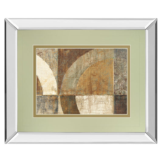 Classy Living Abstract Arches 40x34in Wall Art | Contemporary Mirrored Frame | Living Room & Office Decor | 40 x 34 x 3 in | Model DM5765MF