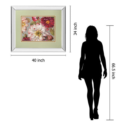 Classy Living Timeless Blooms 40x34in Wall Art | Transitional Botanical Floral Print | Living Room, Bedroom & Office Decor | 3 x 40 x 34 | Model DM5770MF