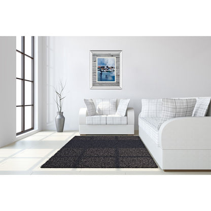 Classy Living Harbor Reflections 34x40in Wall Art | Contemporary Coastal Mirrored Frame | Living Room & Office Decor | 34 x 40 x 3 in | Model DM5776MF