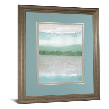 Classy Living Misty Shoreline 34x40in Vertical Wall Art | Contemporary Tranquil Ash MDF Frame | Living Room & Bedroom Abstract Decor | 1 x | Model DM5798
