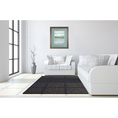 Classy Living Misty Shoreline 34x40in Vertical Wall Art | Contemporary Tranquil Ash MDF Frame | Living Room & Bedroom Abstract Decor | 1 x | Model DM5798