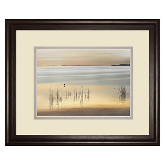 Classy Living Iceland Waterscape Wall Art 40x34in | Contemporary Coastal Dark Chocolate MDF Frame | Living Room & Bedroom Decor | 40 x 34 x | Model DM5802