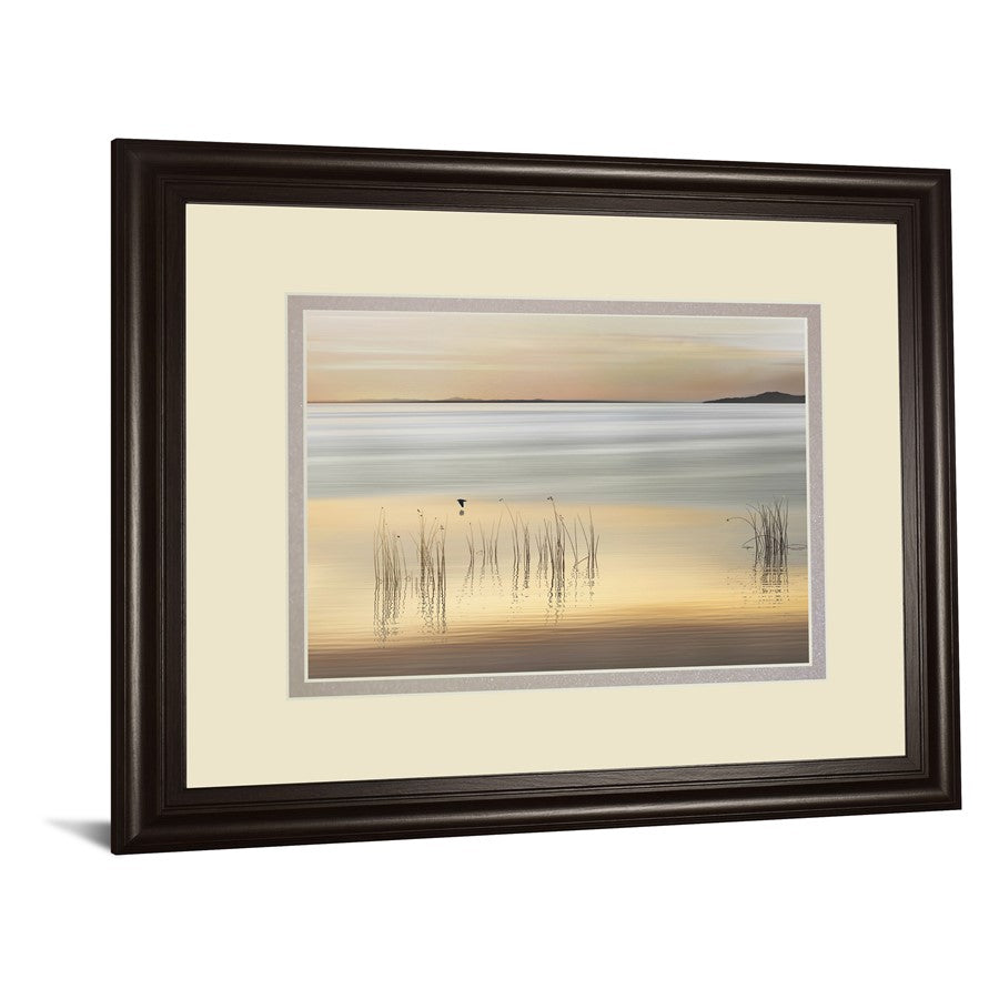 Classy Living Iceland Waterscape Wall Art 40x34in | Contemporary Coastal Dark Chocolate MDF Frame | Living Room & Bedroom Decor | 40 x 34 x | Model DM5802