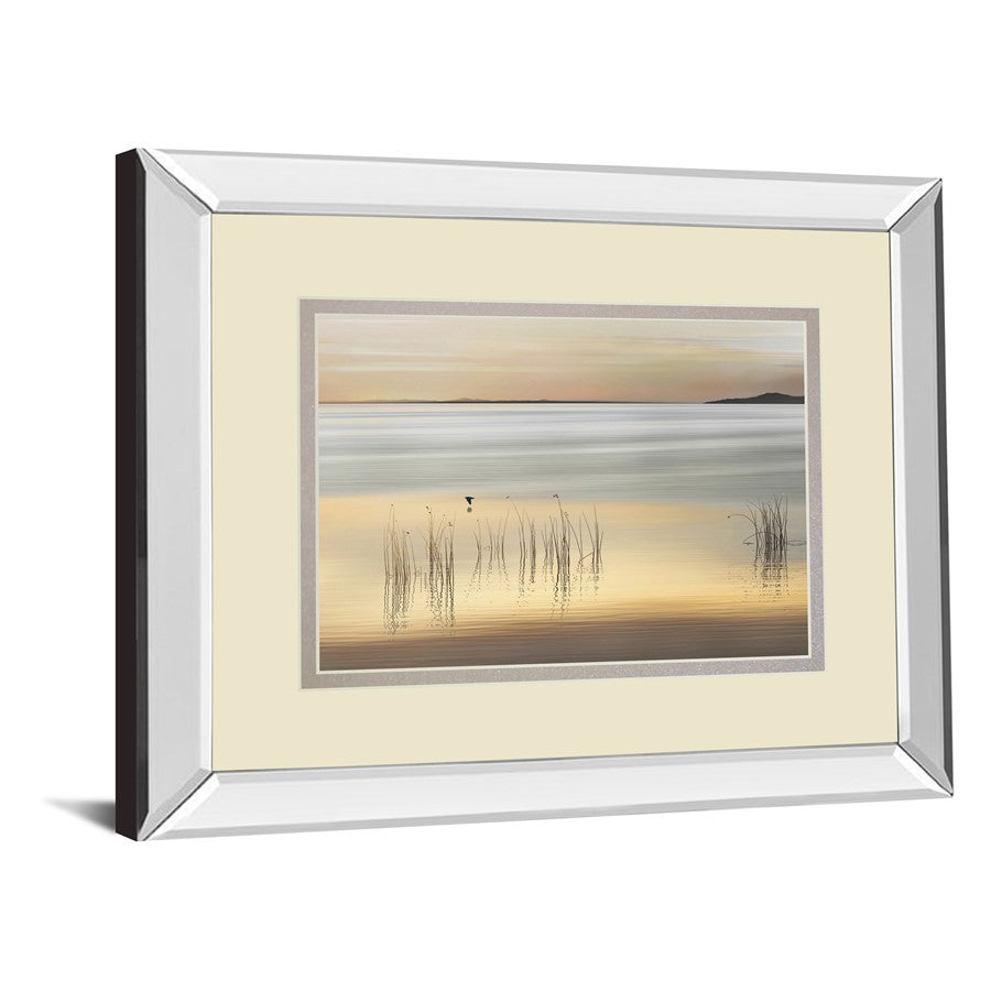Classy Living Iceland Waterscape 40x34in Wall Art | Contemporary Mirrored Frame | Living Room & Office Decor | 40 x 34 x 3 in | Model DM5802MF
