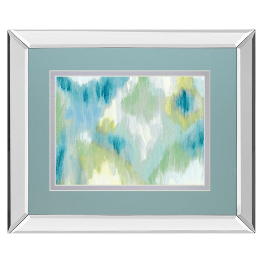 Classy Living Serene Brushstrokes 40x34in Wall Art | Contemporary Abstract Multicolor on Mirrored Frame | Living Room & Office Decor | 3 | Model DM5803MF