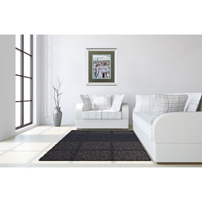 Classy Living Summer Breeze 34x40in Wall Art | Contemporary Mirrored Frame Paris Rooftop | Living Room & Office Decor | 34 x 40 x 3 in | Model DM5805MF