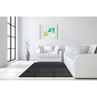 Classy Living Serene Swirls 40x34in Wall Art | Contemporary Abstract Teal Green on Mirrored Frame | Living Room & Bedroom Decor | 3 x 40 | Model DM5806MF