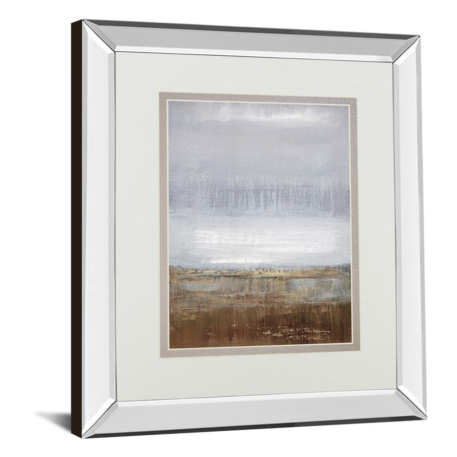 Classy Living Tranquil Horizon 34x40in Wall Art | Contemporary Mirrored Frame | Living Room, Bedroom & Office Decor | 34 x 40 x 3 in | Model DM5808MF