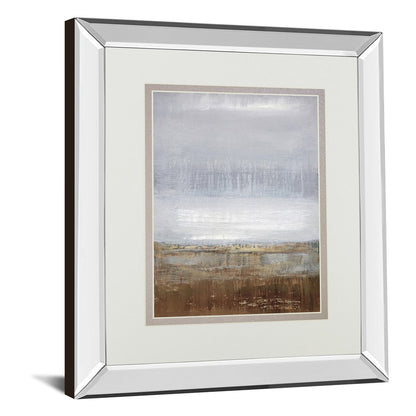 Classy Living Tranquil Horizon 34x40in Wall Art | Contemporary Mirrored Frame | Living Room, Bedroom & Office Decor | 34 x 40 x 3 in | Model DM5808MF