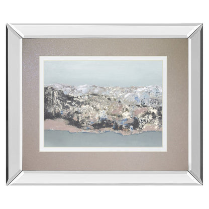 Classy Living Terrain 40x34in Wall Art | Contemporary Abstract with Mirrored Frame | Living Room & Office Decor | 3 x 40 x 34 in | Model DM5809MF