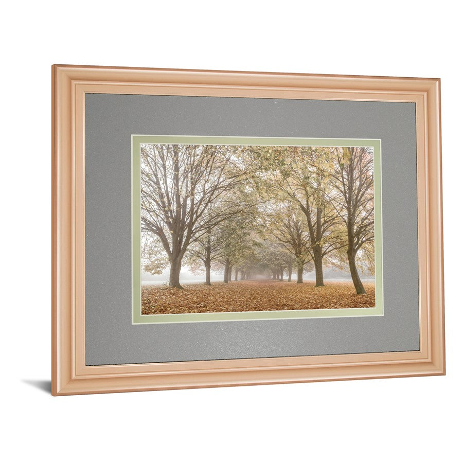 Classy Living Autumn Pathway Wall Art 40x34in | Country/Farmhouse Rose Gold MDF Frame | Living Room & Office Decor | 40 x 34 x 1 in | Model DM5818