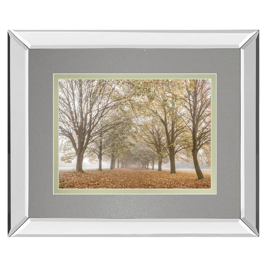 Classy Living Autumn Pathway Wall Art 40x34in | Country/Farmhouse Mirrored Frame | Living Room & Hallway Decor | 40 x 34 x 3 in | Model DM5818MF