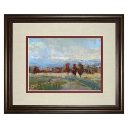 Classy Living Iceland Serenity 40x34in Wall Art | Contemporary Cinnamon Mocha MDF Frame with Real Glass | Living Room & Office Decor | 1 x | Model DM5820