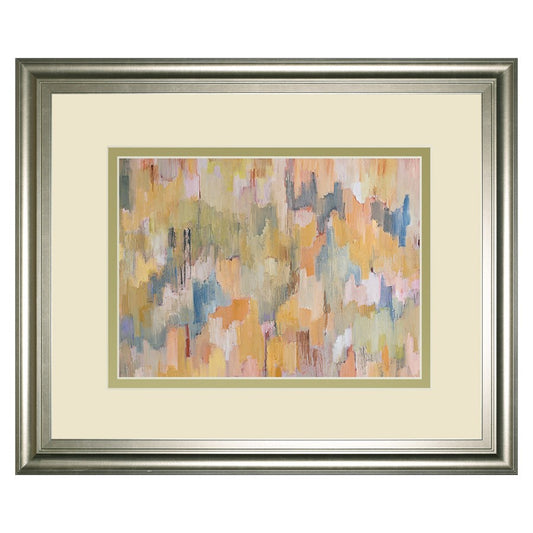 Classy Living Concerto Harmony 40x34in Wall Art | Contemporary Silver Framed Abstract on Paper | Living Room, Office & Bedroom Decor | 1 x | Model DM5824