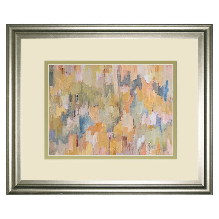Classy Living Concerto Harmony 40x34in Wall Art | Contemporary Silver Framed Abstract on Paper | Living Room, Office & Bedroom Decor | 1 x | Model DM5824