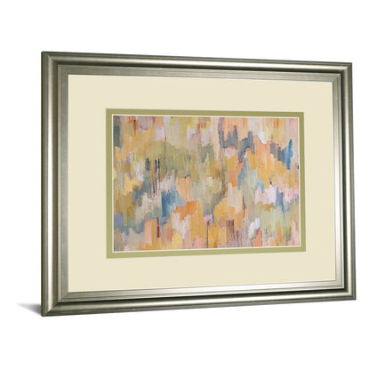 Classy Living Concerto Harmony 40x34in Wall Art | Contemporary Silver Framed Abstract on Paper | Living Room, Office & Bedroom Decor | 1 x | Model DM5824