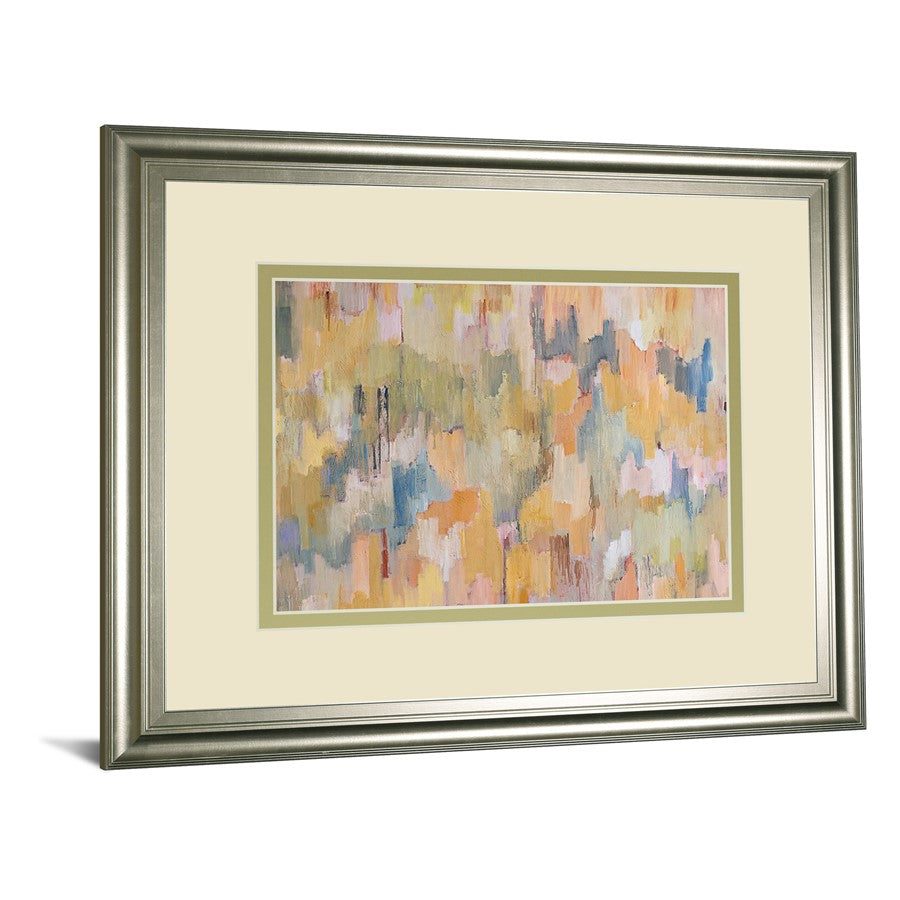 Classy Living Concerto Harmony 40x34in Wall Art | Contemporary Silver Framed Abstract on Paper | Living Room, Office & Bedroom Decor | 1 x | Model DM5824