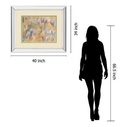 Classy Living Concerto Harmony 40x34in Wall Art | Contemporary Abstract Mirrored Frame | Living Room & Office Decor | 40 x 34 x 3 in | Model DM5824MF