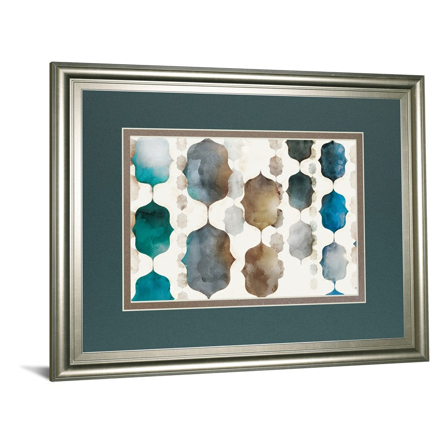 Classy Living Moroccan Beads 40x34in Wall Art | Contemporary Paper Art in Silver Serenity Frame | Living Room & Bedroom Decor | 40 x 34 x 1 | Model DM5873
