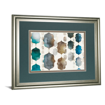 Classy Living Moroccan Beads 40x34in Wall Art | Contemporary Paper Art in Silver Serenity Frame | Living Room & Bedroom Decor | 40 x 34 x 1 | Model DM5873