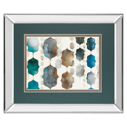 Classy Living Moroccan Beads 40x34in Wall Art | Contemporary Mixed Media Teal Brown Gray Cream | Living Room & Bedroom Decor | 3 x 40 x | Model DM5873MF