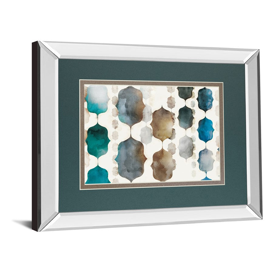 Classy Living Moroccan Beads 40x34in Wall Art | Contemporary Mixed Media Teal Brown Gray Cream | Living Room & Bedroom Decor | 3 x 40 x | Model DM5873MF
